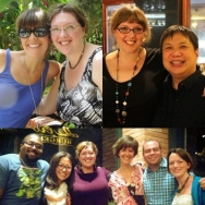 My camera isn't working, but here's some old pics of awesome friends - three of whom I spent time with this week.